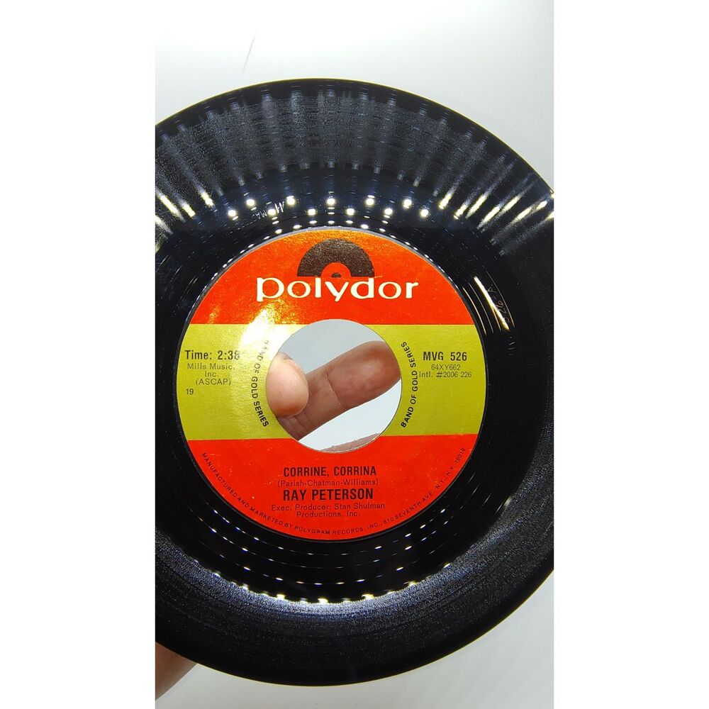 Ray Peterson Promises / Corrine, Corrina - Polydor 45 Record